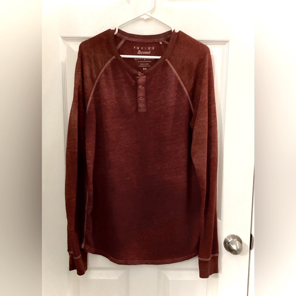 Venice Burrout Lucky Brand Mens Long Sleeve Shirt